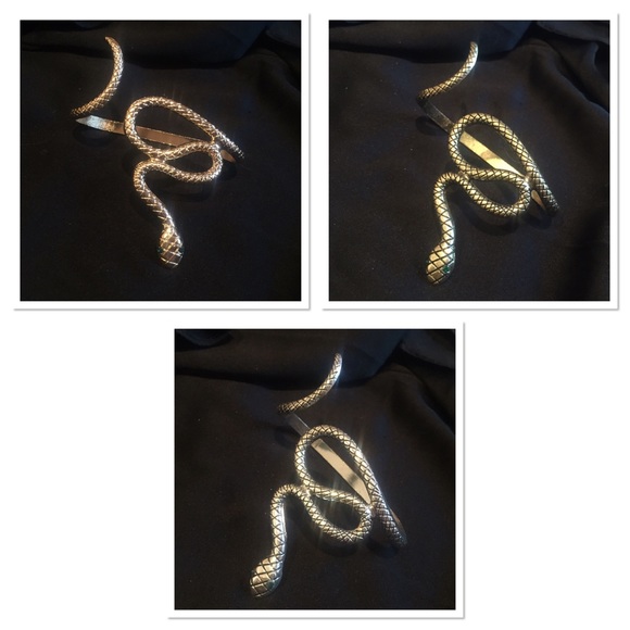 🐍 Awesome single serpent Snake hand cuff body jewelry glove 🐍 - Picture 2 of 8